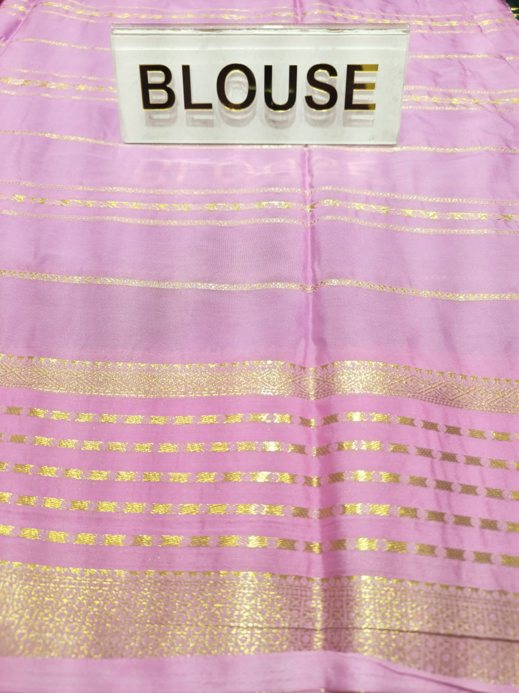 Semi Mysore Silk Saree.