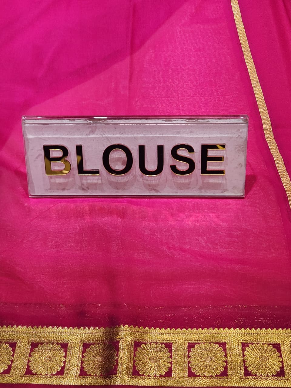 Semi Mysore Silk Saree.