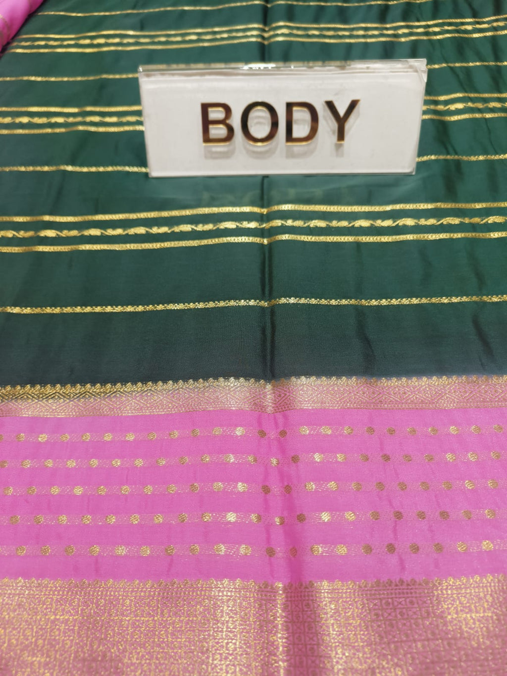 Semi Mysore Silk Saree.