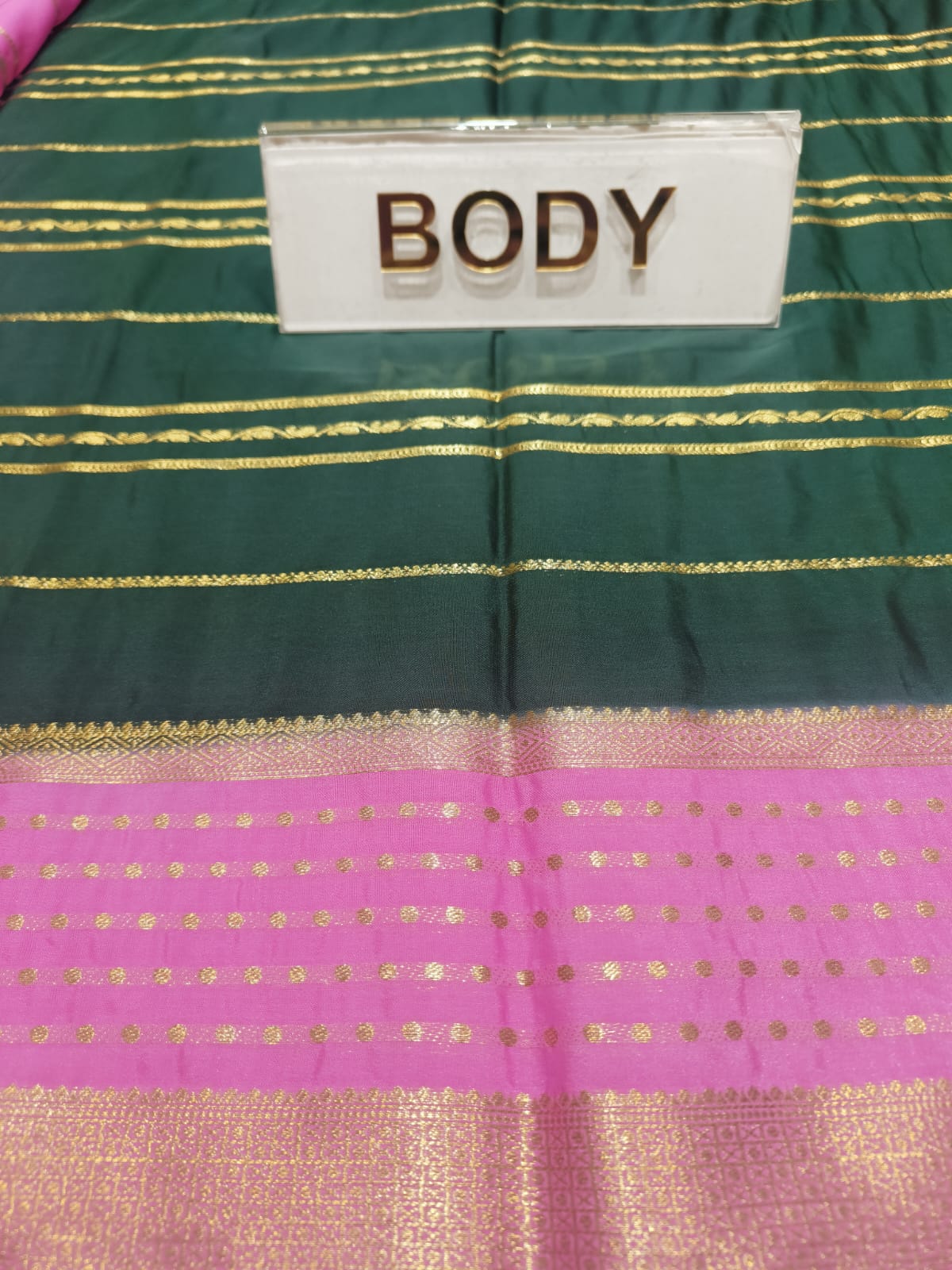 Semi Mysore Silk Saree.
