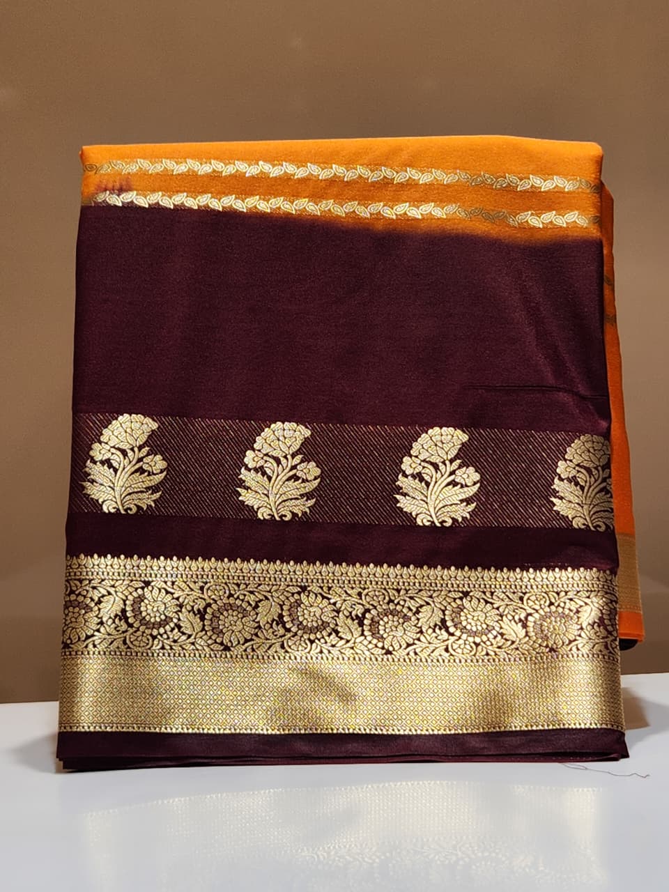Semi Mysore Silk Saree.