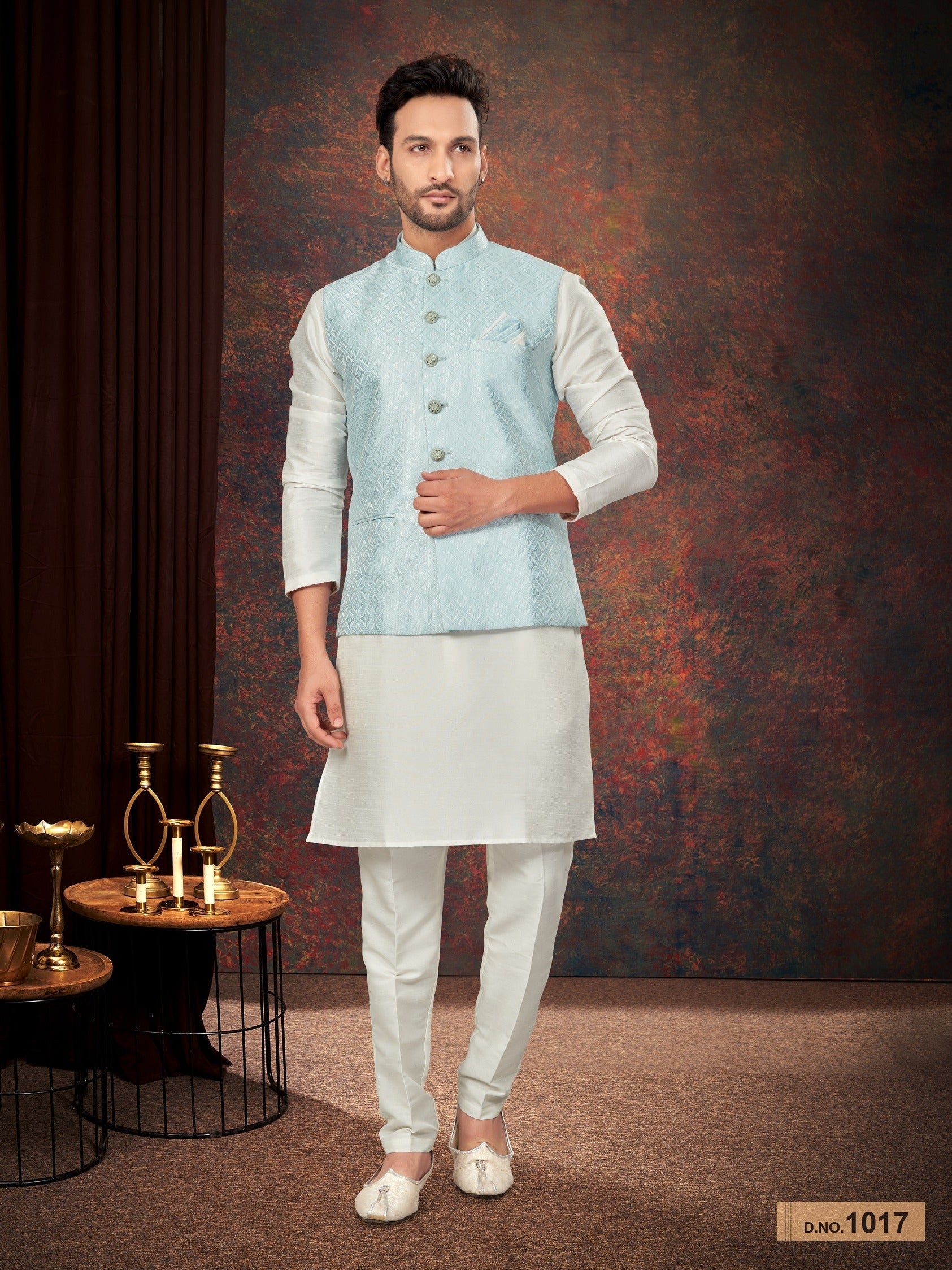 Traditional Kurta Pyjama With Jacket
