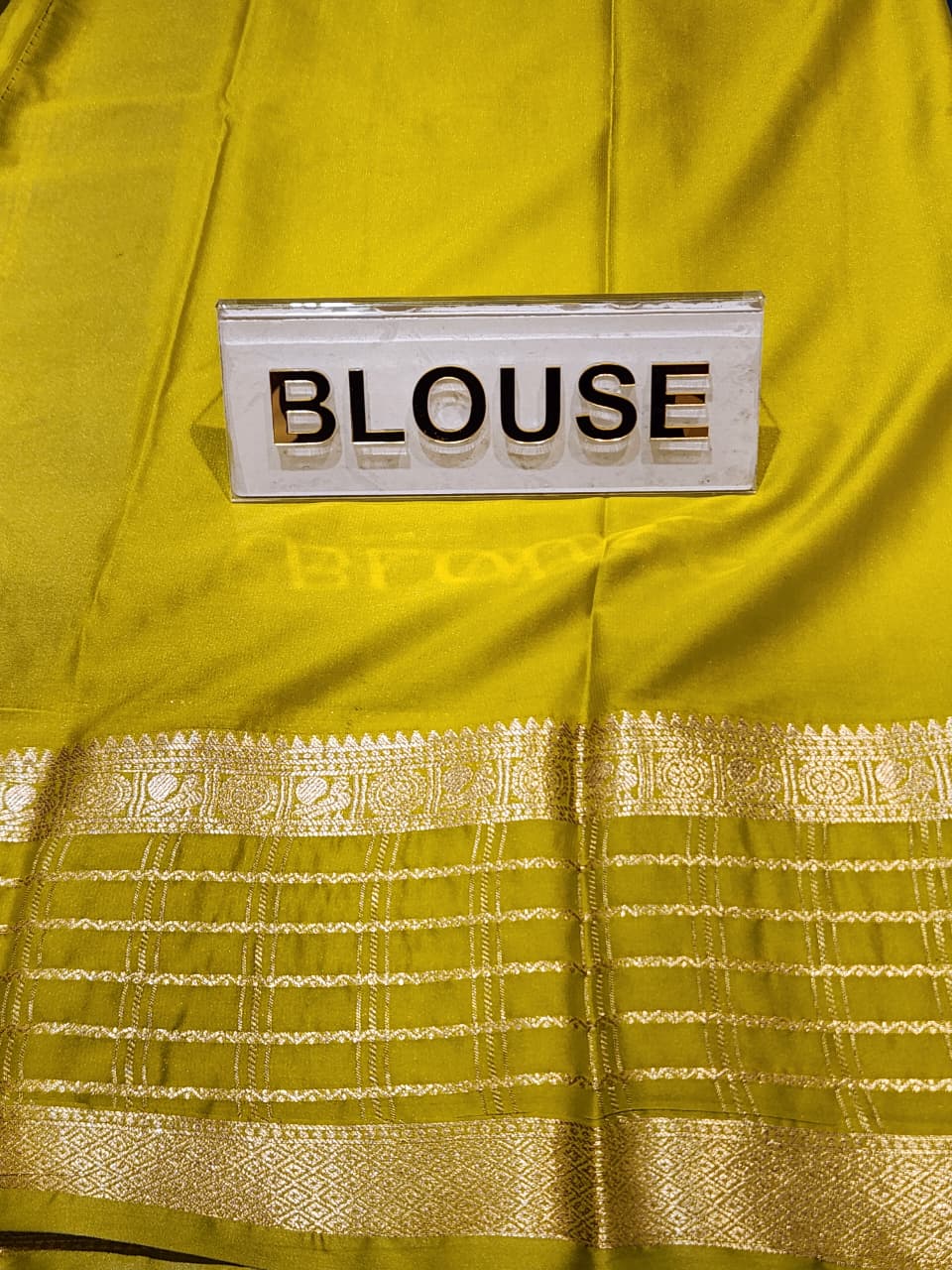 Semi Mysore Silk Saree.