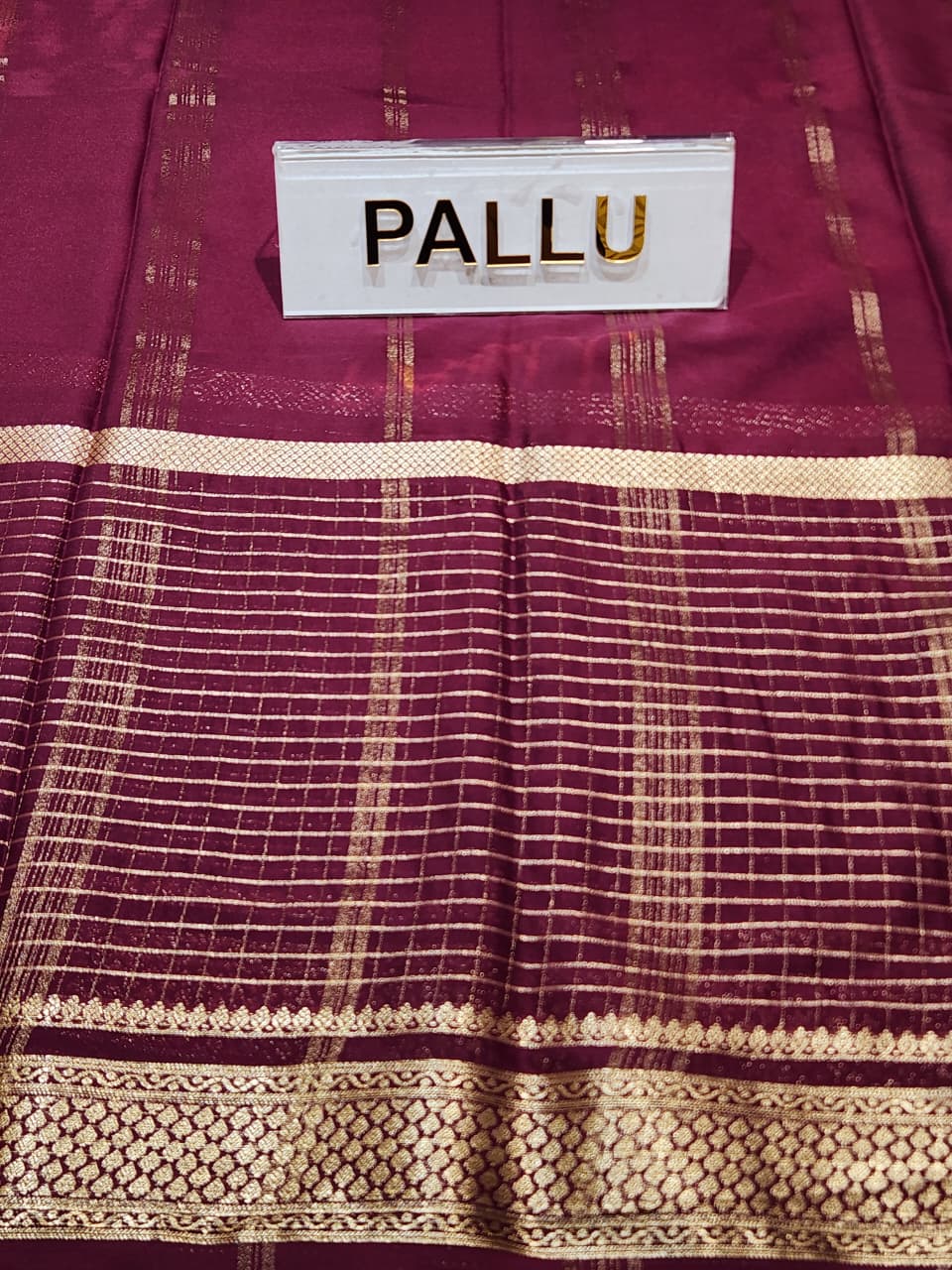 Semi Mysore Silk Saree.