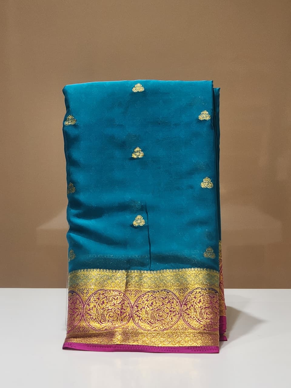 Semi Mysore Silk Saree.