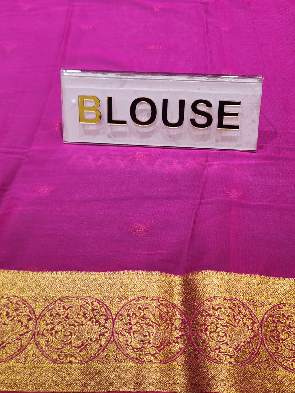 Semi Mysore Silk Saree.