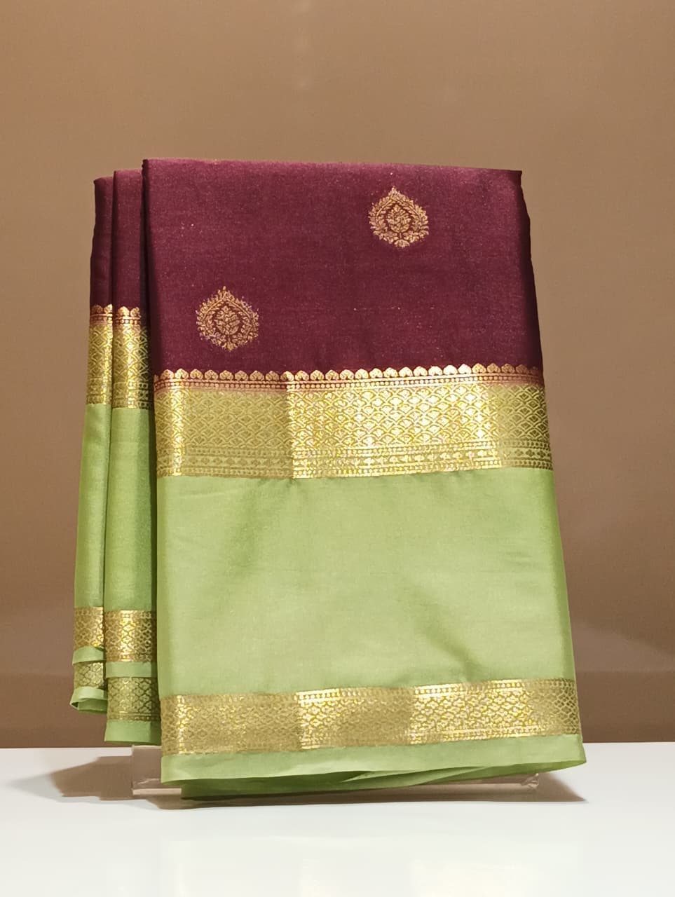 Semi Mysore Silk Saree.