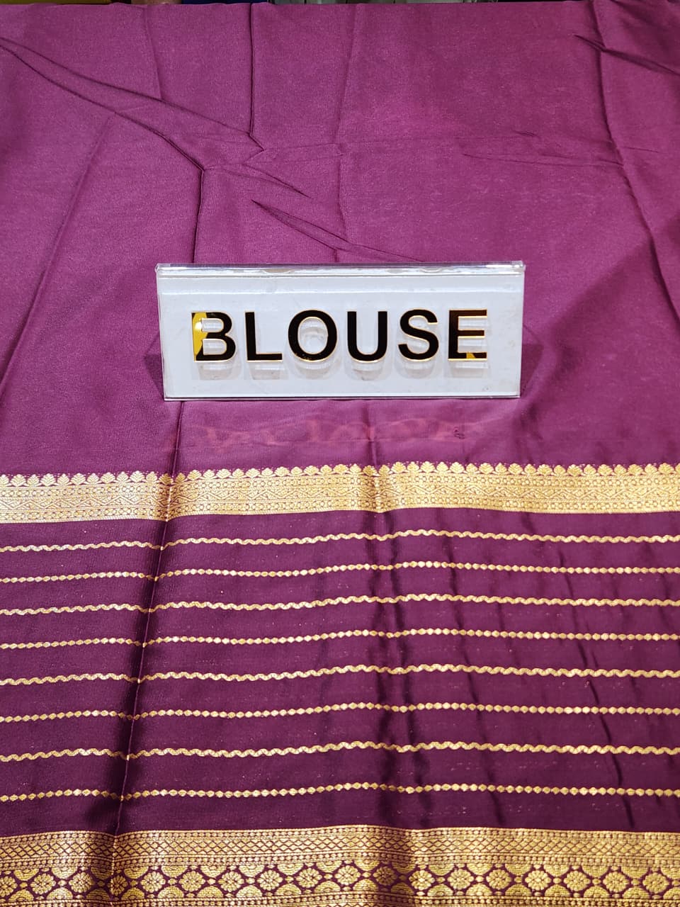 Semi Mysore Silk Saree.