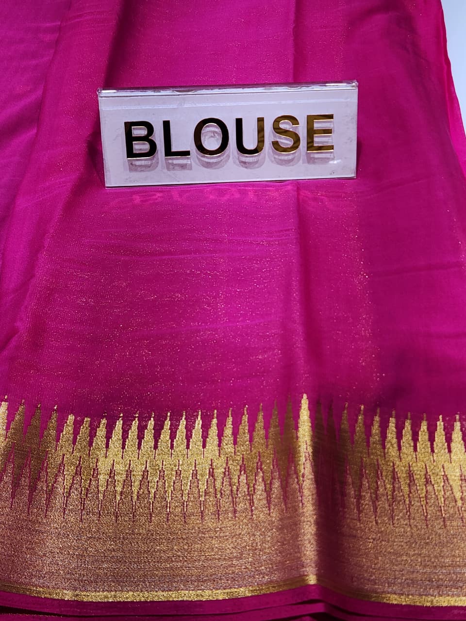 Semi Mysore Silk Saree.