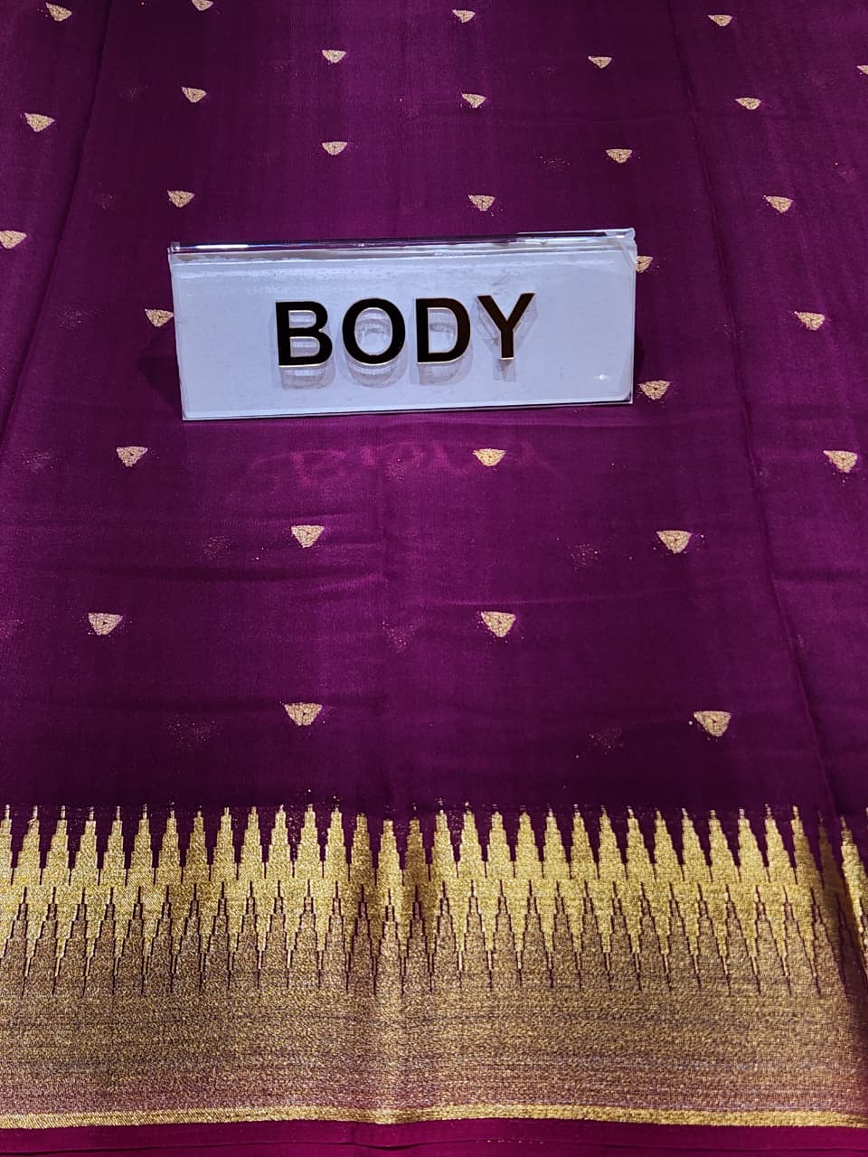 Semi Mysore Silk Saree.