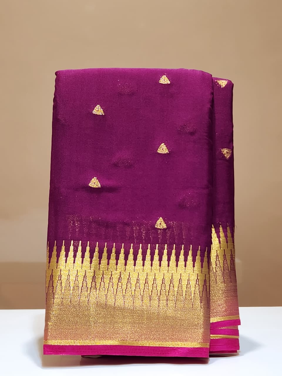 Semi Mysore Silk Saree.