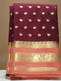 Semi Mysore Silk Saree.
