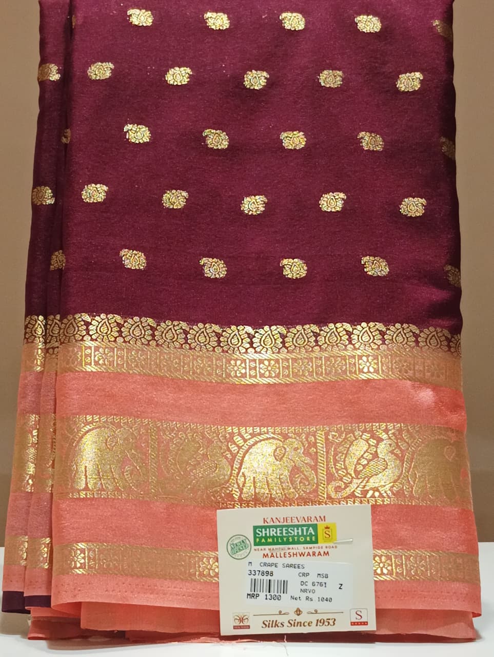 Semi Mysore Silk Saree.