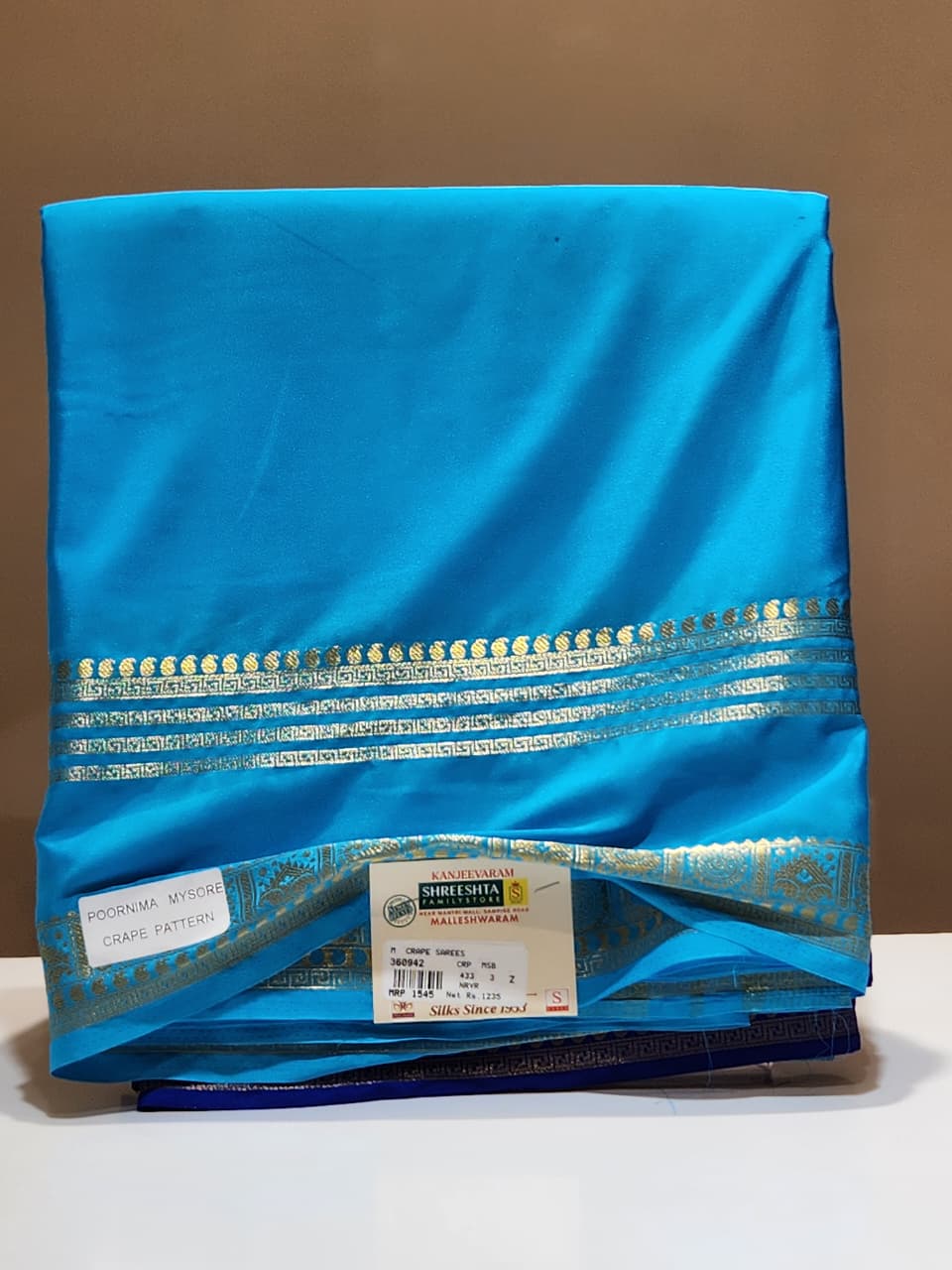 Semi Mysore Silk Saree.
