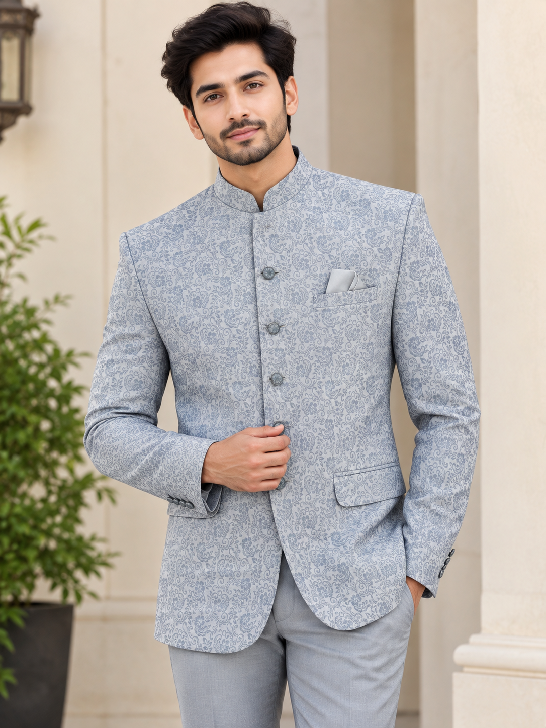 Traditional Men's Classic Jodhpuri Suit
