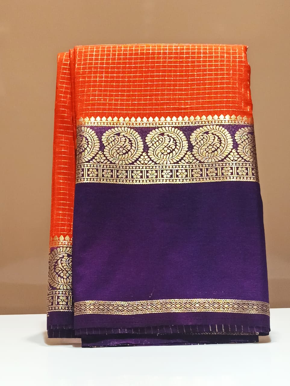 Semi Mysore Silk Saree.