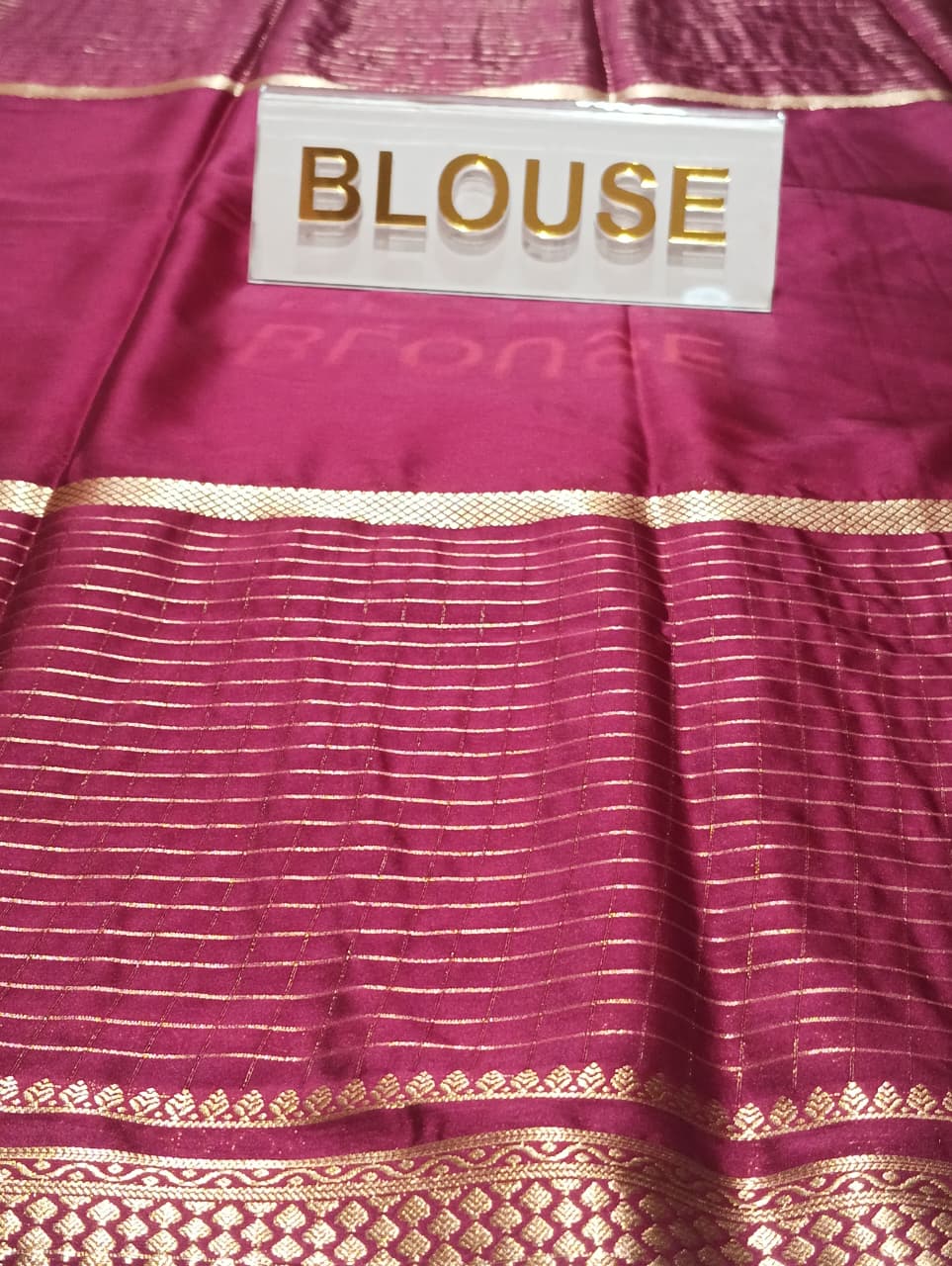 Semi Mysore Silk Saree.