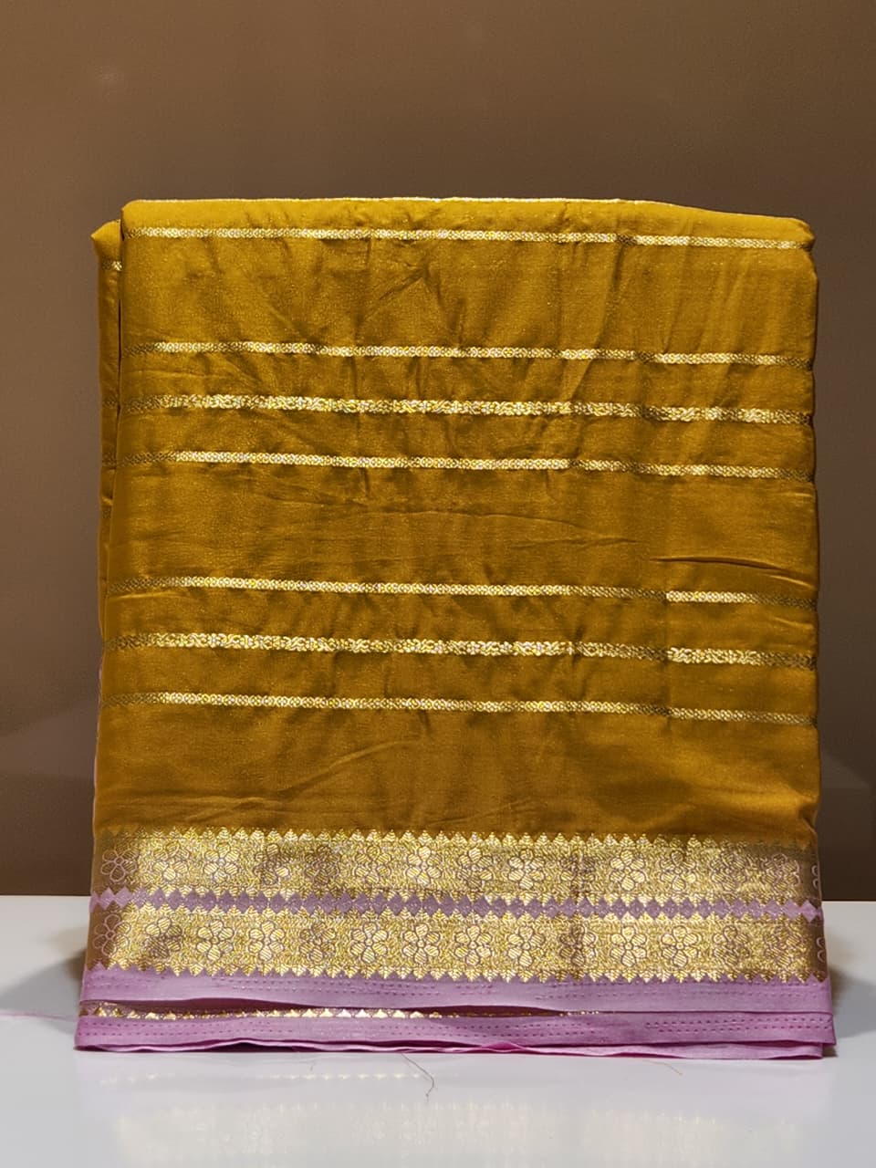 Semi Mysore Silk Saree.