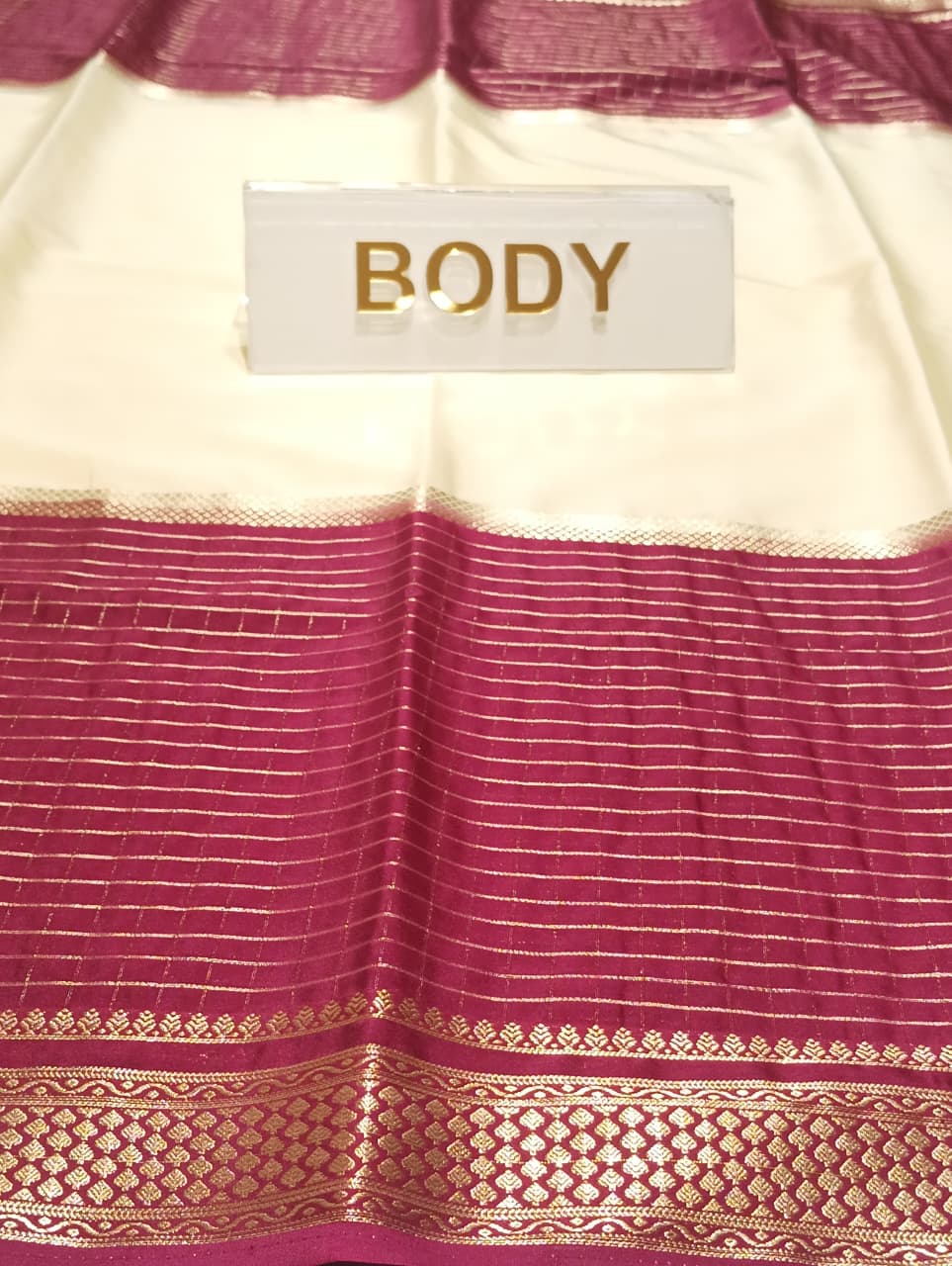 Semi Mysore Silk Saree.