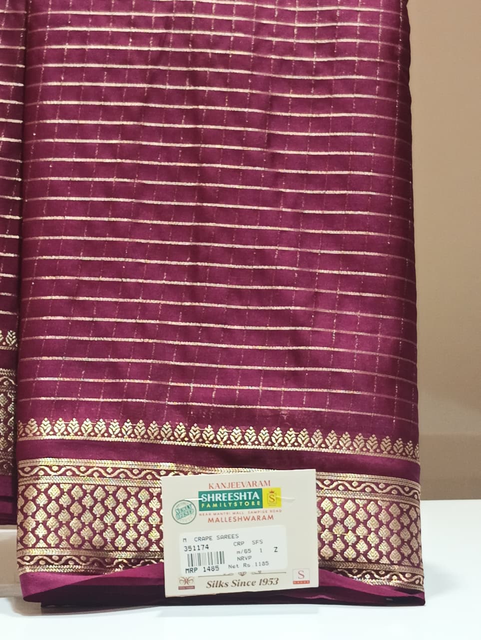 Semi Mysore Silk Saree.