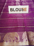 Semi Mysore Silk Saree.