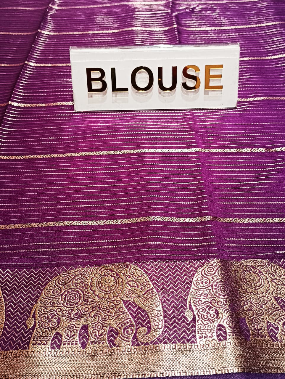 Semi Mysore Silk Saree.