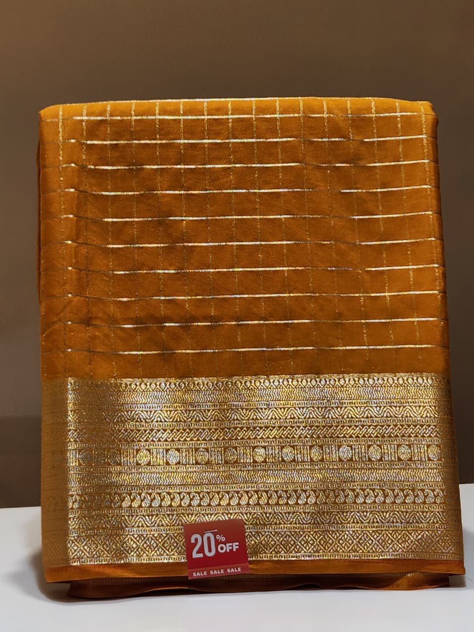 Semi Mysore Silk Saree.