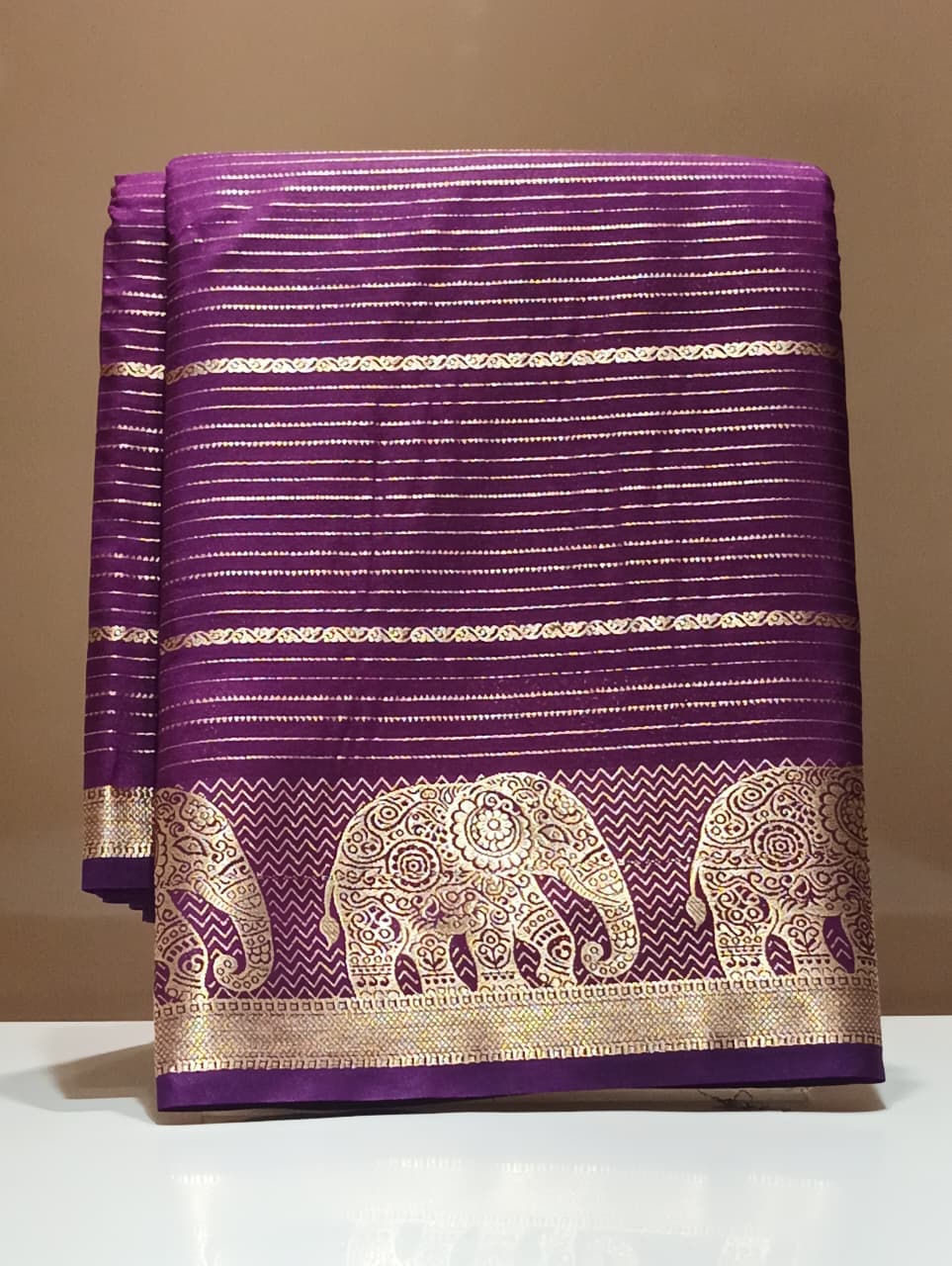 Semi Mysore Silk Saree.