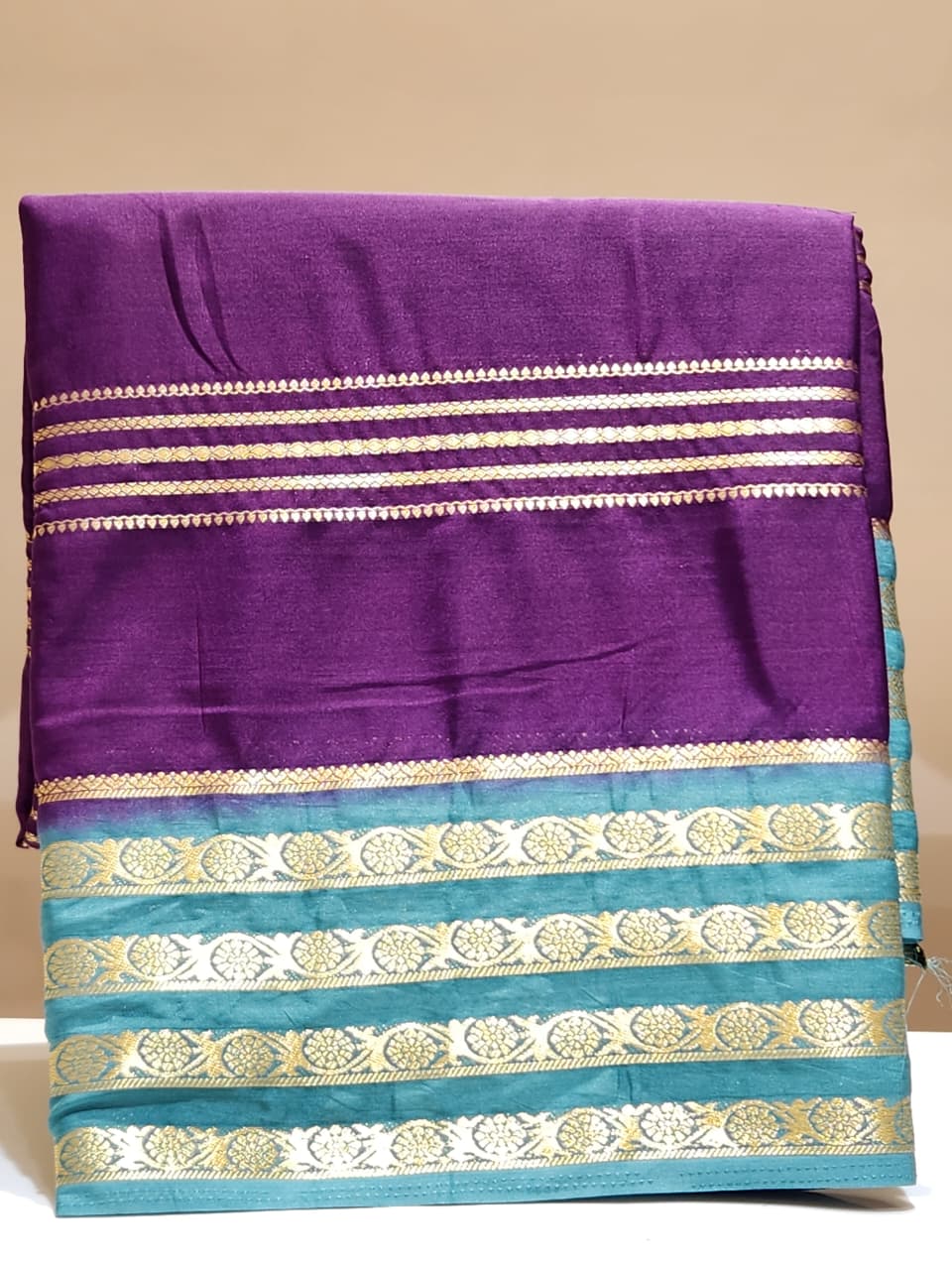 Semi Mysore Silk Saree.