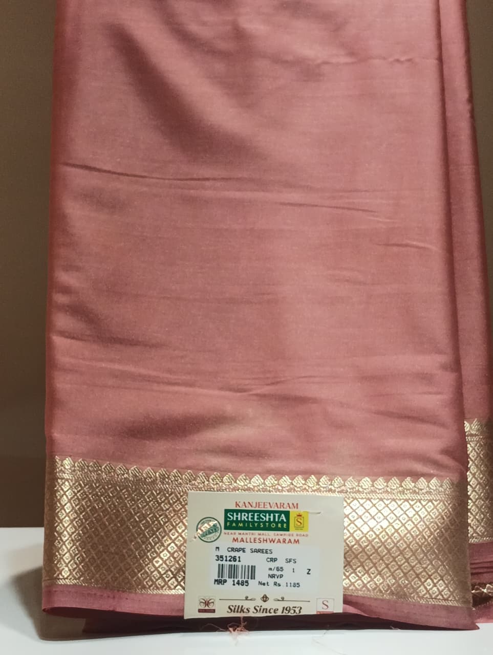 Semi Mysore Silk Saree.