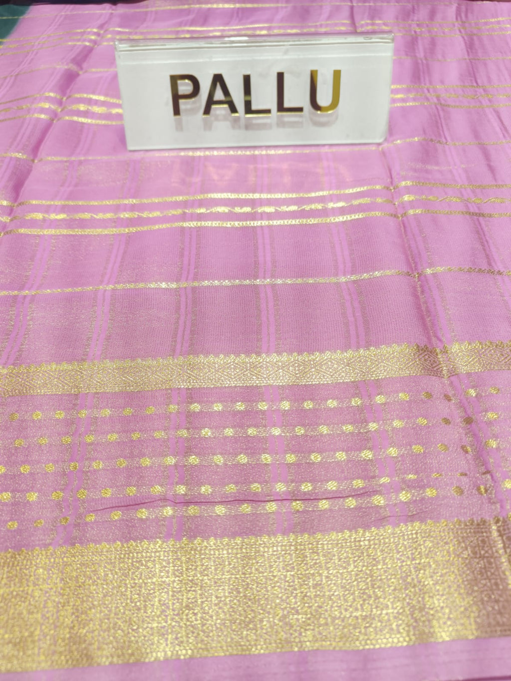 Semi Mysore Silk Saree.