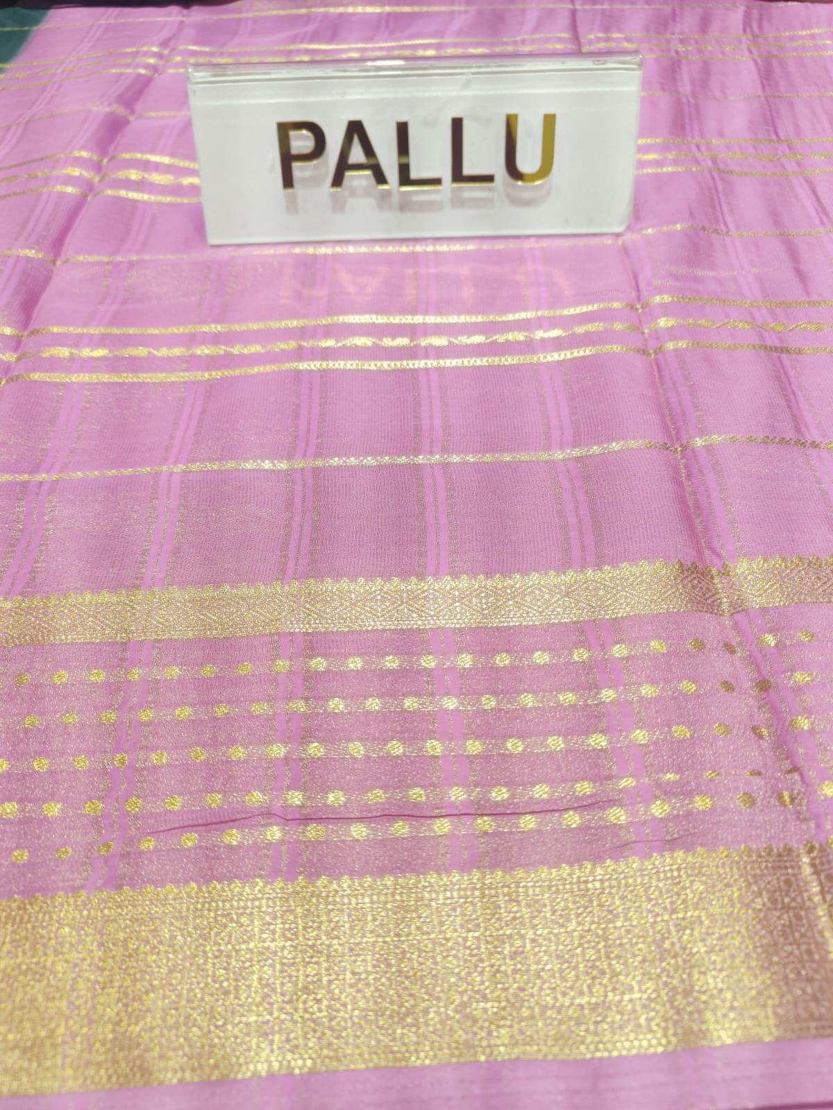 Semi Mysore Silk Saree.