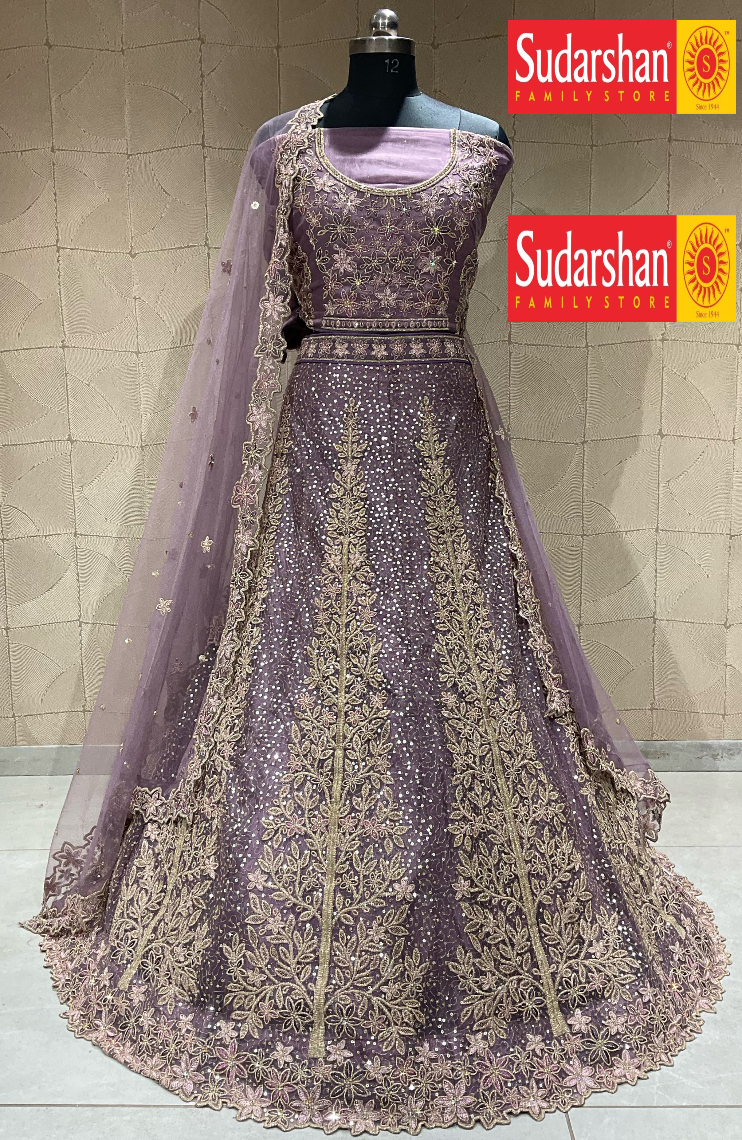 New Semi Stitiched Netted Lehenga Choli