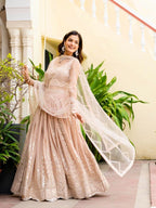 Latest Semi Stitched GeorgetteLehenga Choli With Dupatta.