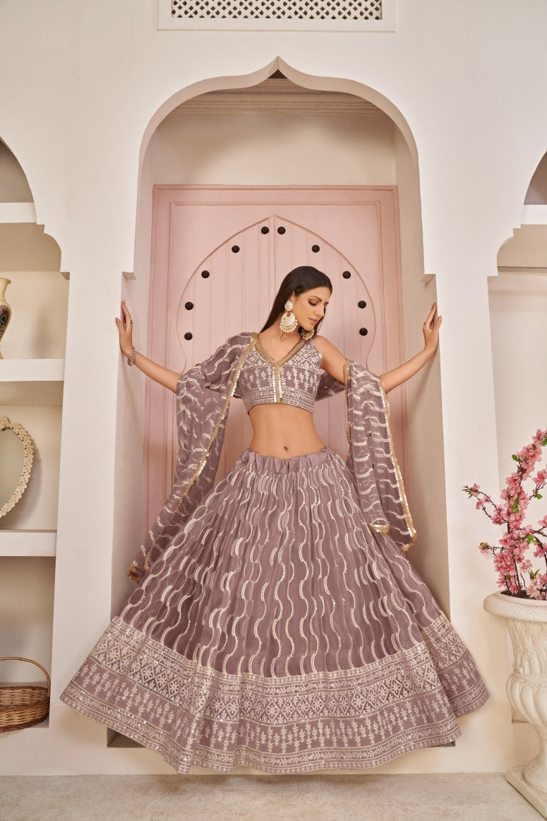 Latest Semi Stitched Lehenga Choli With Dupatta.