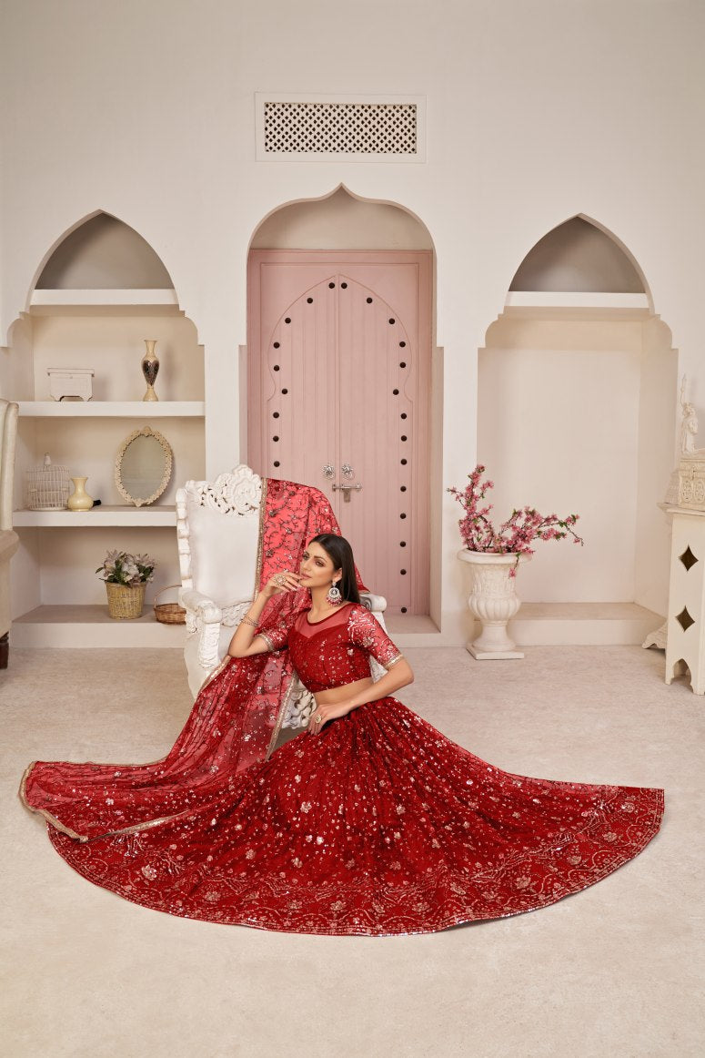 Latest Semi Stitched Lehenga Choli With Dupatta.