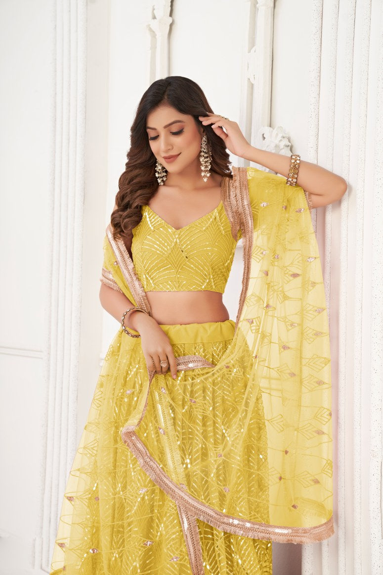 Latest Semi Stitched Lehenga Choli With Dupatta.