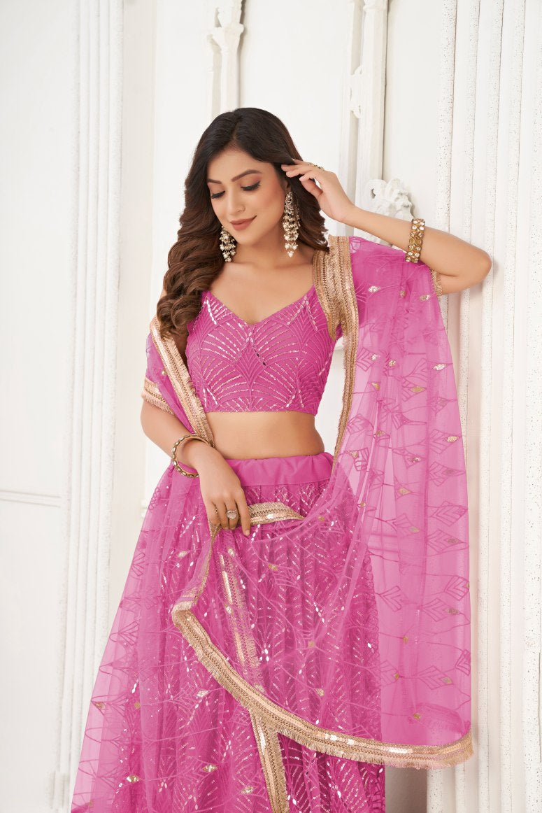 Latest Semi Stitched Lehenga Choli With Dupatta.