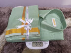 Art Silk Dothi Set  Shirt,Dothi,Kerchief &Belt- 3 In 1 ( Small Border)
