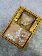 Art Silk Dothi Set - 3 In 1 ( Small Border)