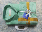 Art Silk Dothi Set  Shirt,Dothi,Kerchief &Belt- 3 In 1 ( Small Border)