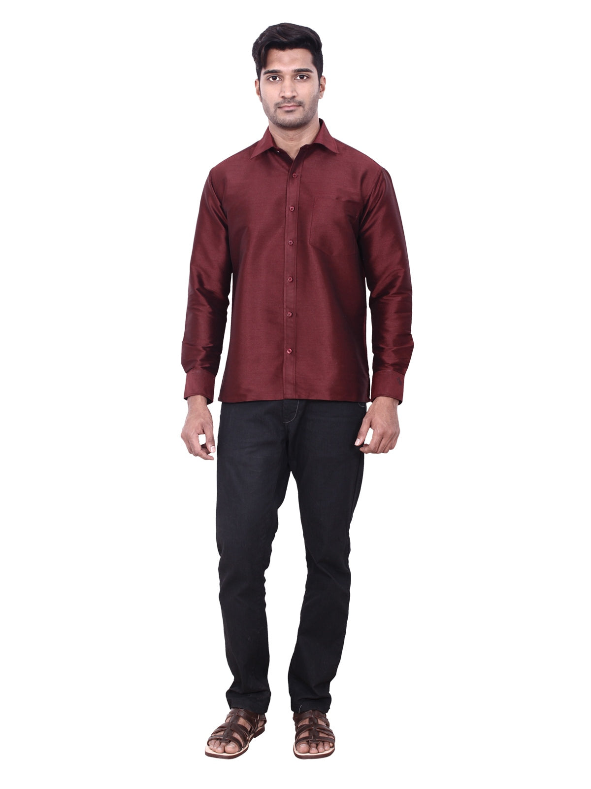 NEW  MAROON DESIGNER SHIRT