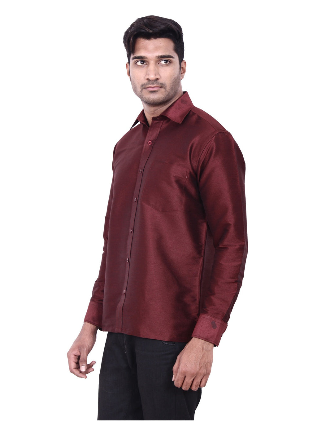 NEW  MAROON DESIGNER SHIRT