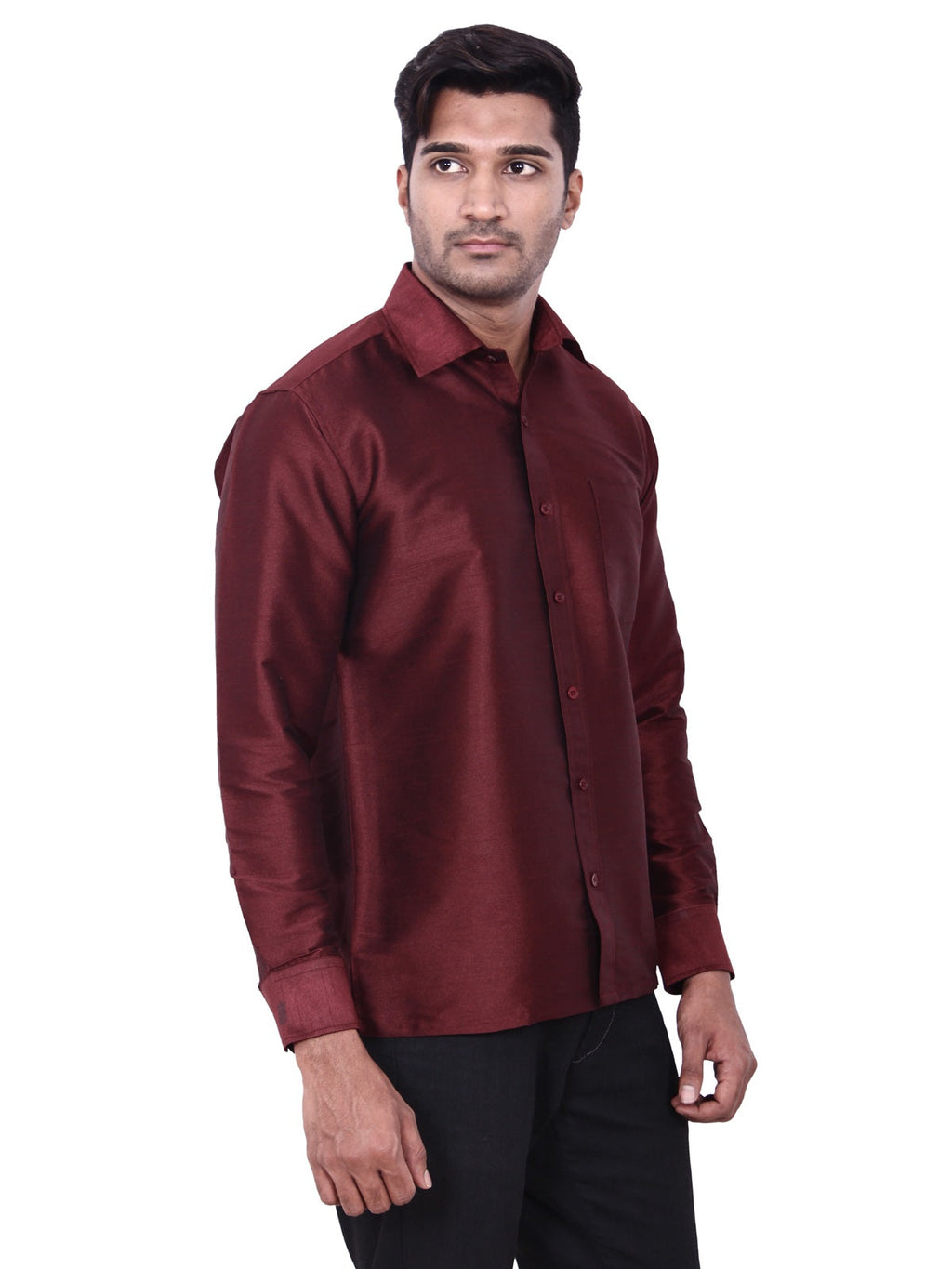 NEW  MAROON DESIGNER SHIRT