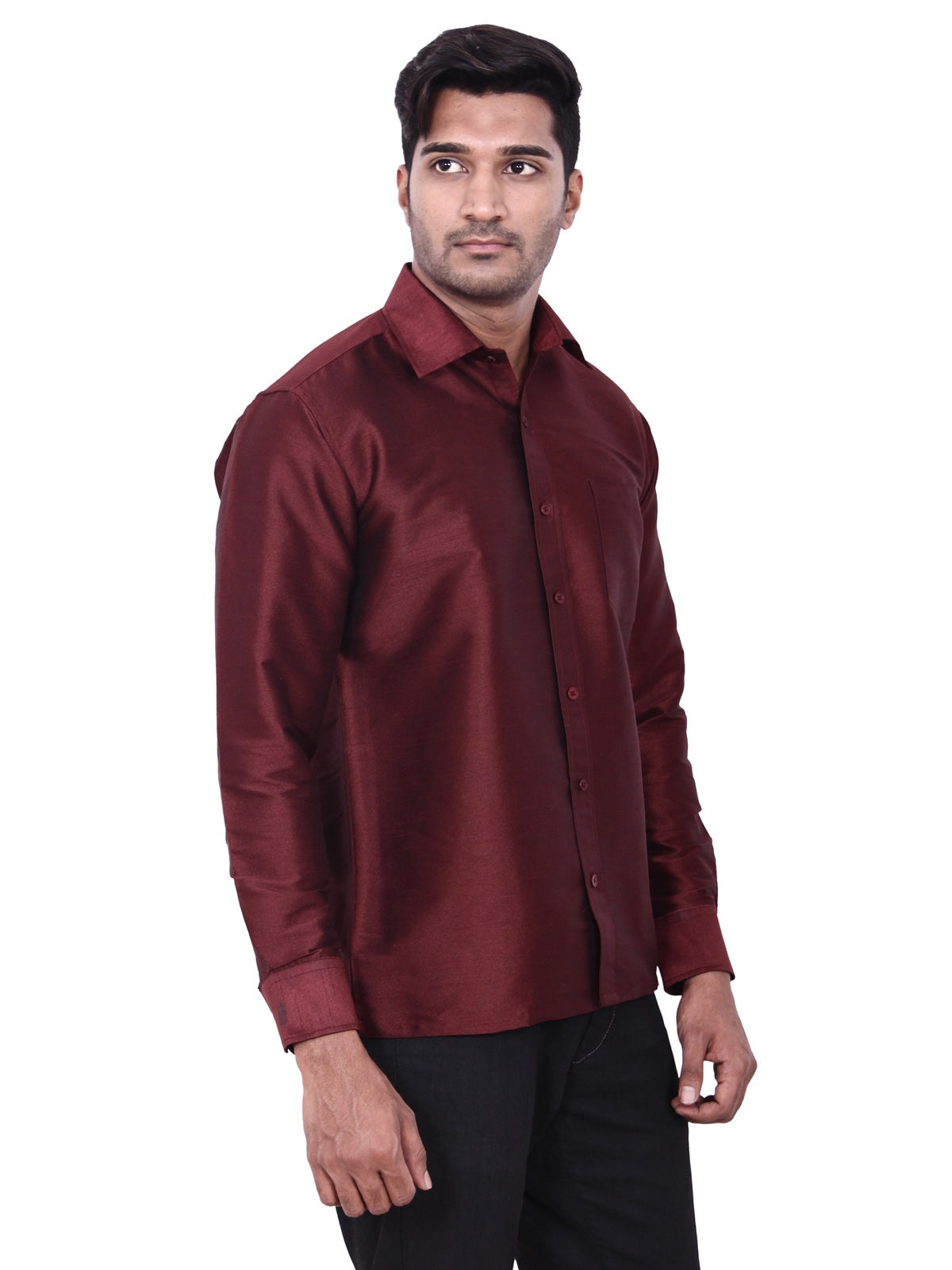NEW  MAROON DESIGNER SHIRT