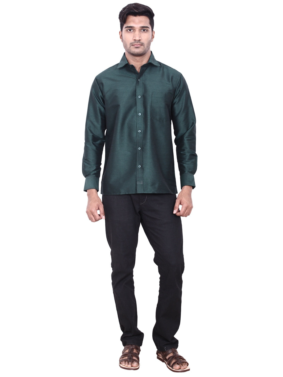 NEW GREEN DESIGNER SHIRT