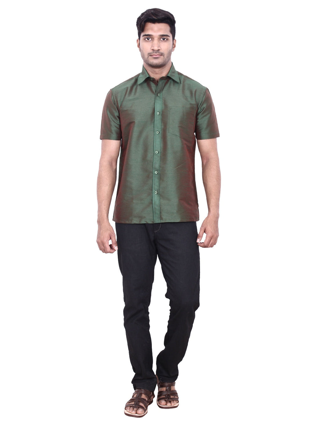 NEW GREEN DESIGNER SHIRT