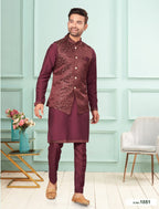 Traditional Kurta Pyjama With Jacket