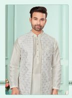 Traditional Kurta Pyjama With Jacket