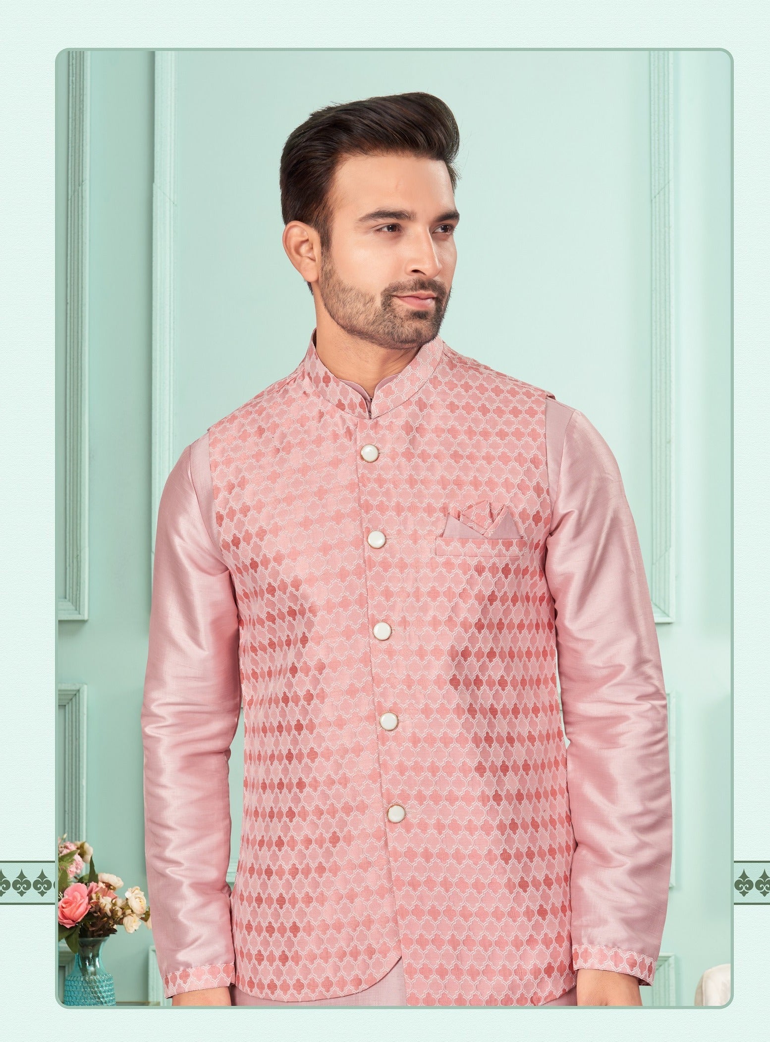 Traditional Kurta Pyjama With Jacket